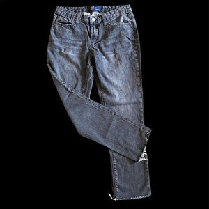 GAP boyfriend frayed end jeans faded black